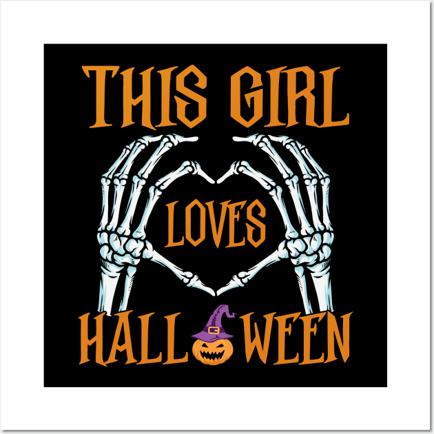 This girl loves Halloween Wall Art by MZeeDesigns